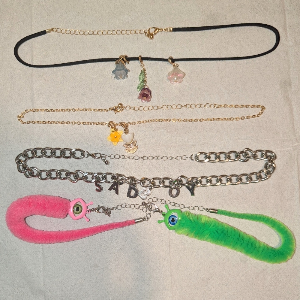 Hot Topic / Spencer's Necklace And Bracelet Bundle